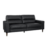 Lewes Black Leather Living Room Set from Homelegance - Luna Furniture