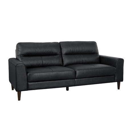 Lewes Black Leather Living Room Set from Homelegance - Luna Furniture