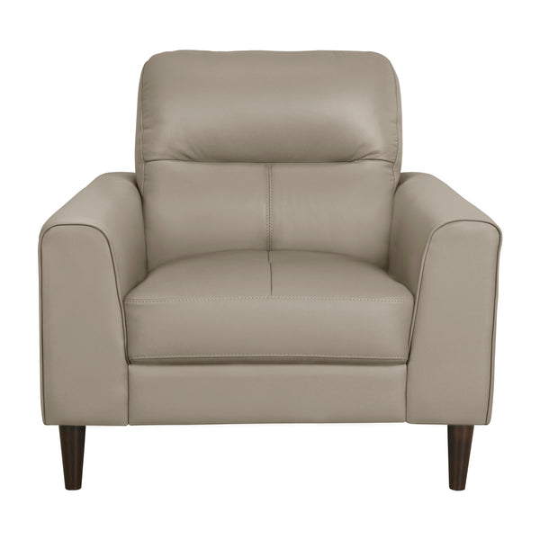 Lewes Latte Leather Chair
