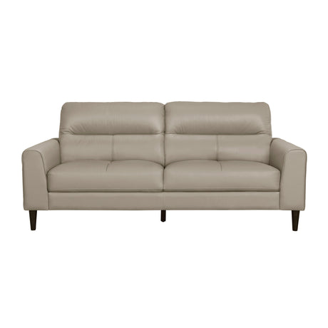 Lewes Latte Leather Sofa from Homelegance - Luna Furniture