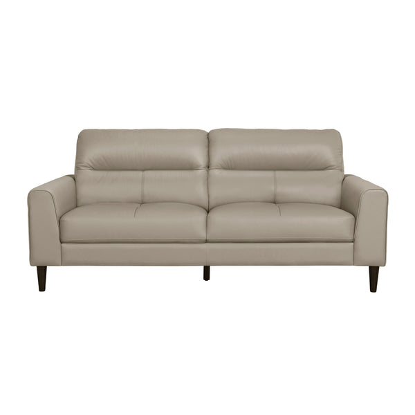 Lewes Latte Leather Sofa