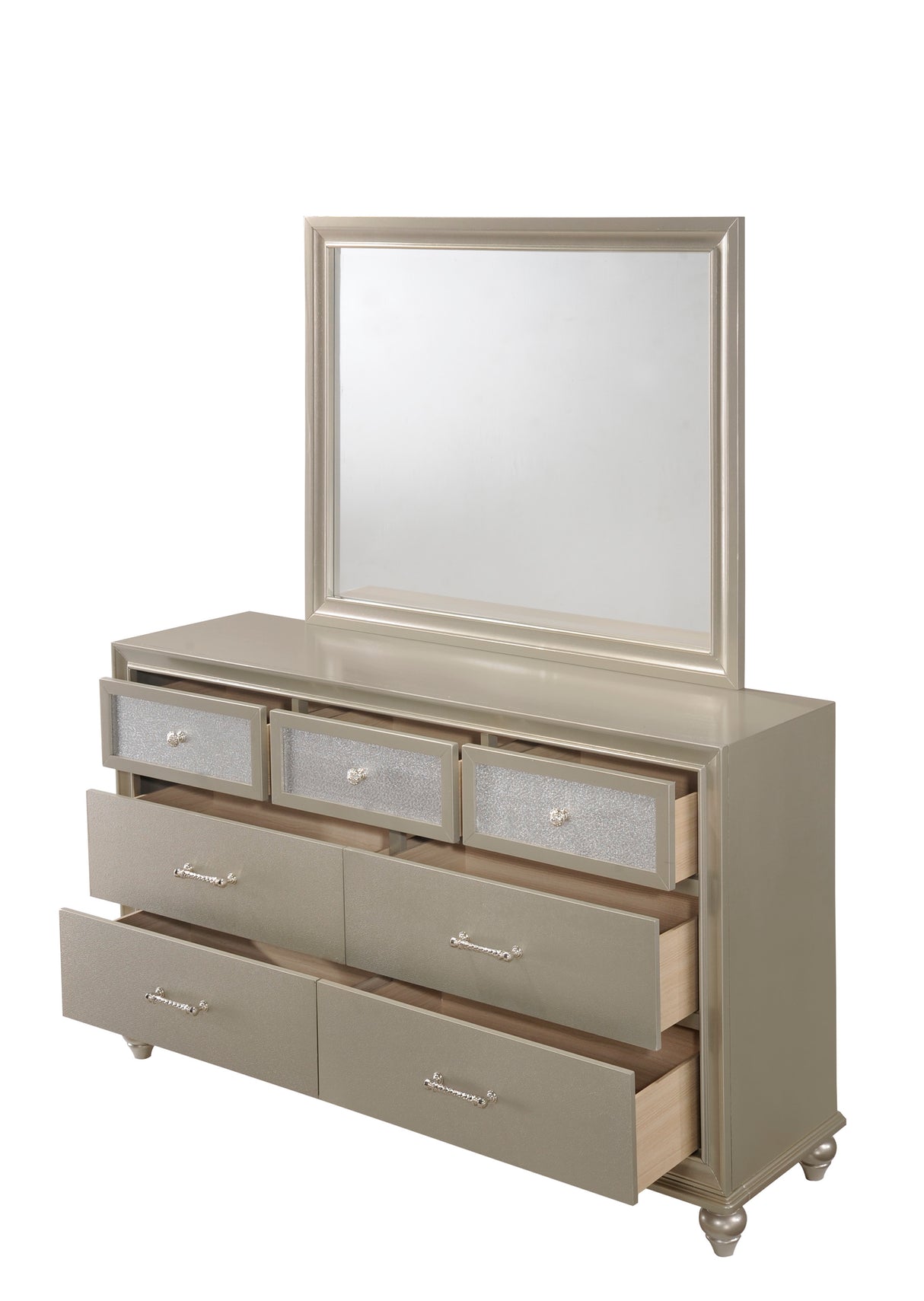 Lila Champagne Bedroom Mirror (Mirror Only) from Crown Mark - Luna Furniture