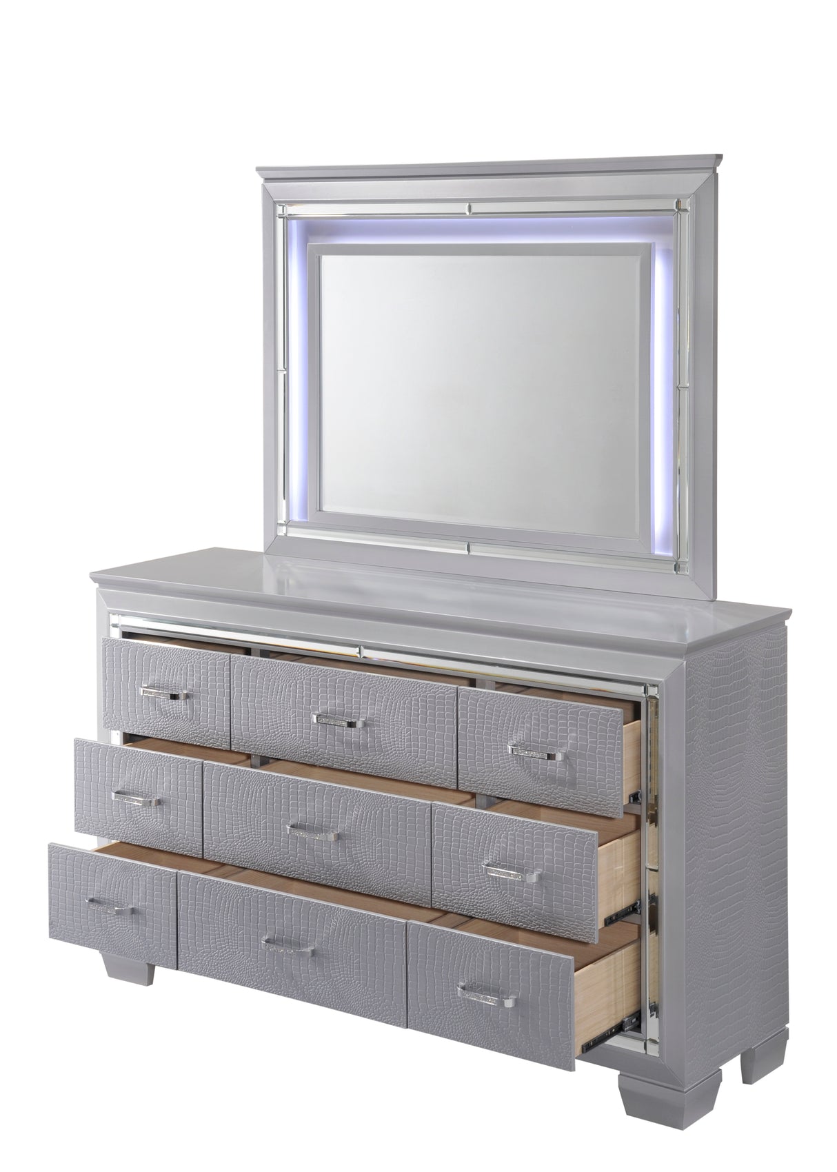 Lillian Silver Dresser from Crown Mark - Luna Furniture