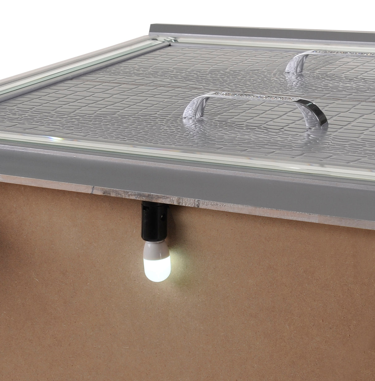 Lillian Silver LED Upholestered Bedroom Set from Crown Mark - Luna Furniture