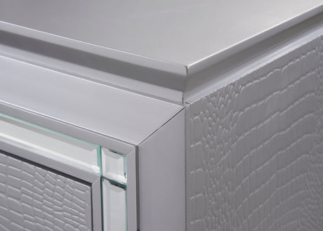 Lillian Silver Nightstand from Crown Mark - Luna Furniture