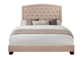 Linda Beige King Upholstered Bed from Homelegance - Luna Furniture
