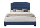 Linda Blue King Upholstered Bed from Homelegance - Luna Furniture