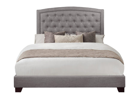 Linda Gray King Upholstered Bed from Homelegance - Luna Furniture