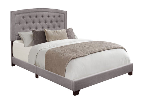 Linda Gray King Upholstered Bed from Homelegance - Luna Furniture