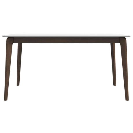 Lindsey Mid-Century Modern Solid Wood White Top Dining Table from Midinmod - Luna Furniture