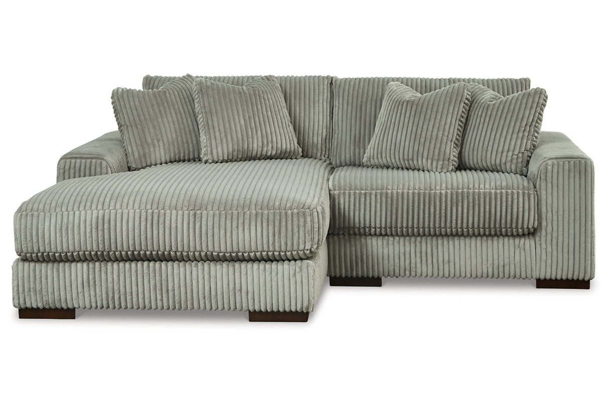 Lindyn Fog 2-Piece LAF Chaise Sectional from Ashley - Luna Furniture