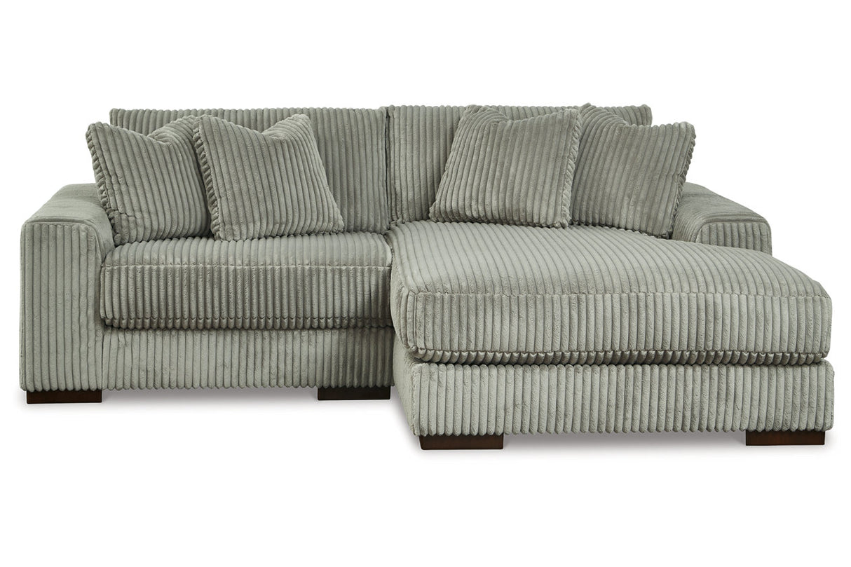 Lindyn Fog 2-Piece RAF Chaise Sectional from Ashley - Luna Furniture