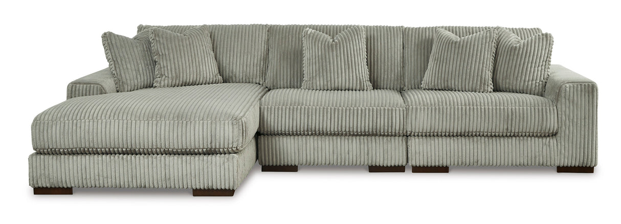 Lindyn Fog 3-Piece LAF Chaise Sectional from Ashley - Luna Furniture