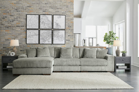 Lindyn Fog 3-Piece LAF Chaise Sectional from Ashley - Luna Furniture