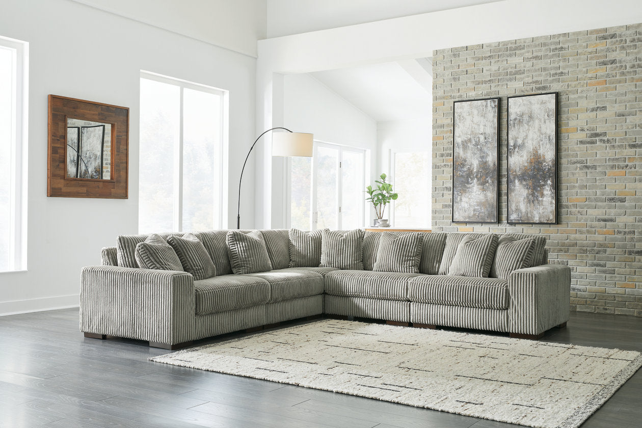 グッサンL Lindyn Fog 5-Piece Sectional – Luna Furniture