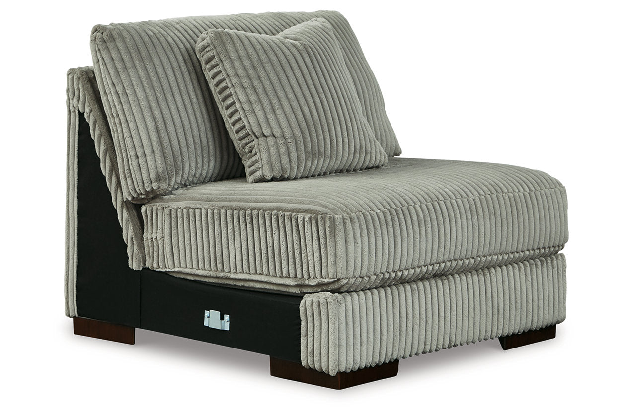 Lindyn Fog Armless Chair from Ashley Furniture - Luna Furniture