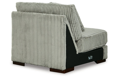 Lindyn Fog Armless Chair from Ashley - Luna Furniture