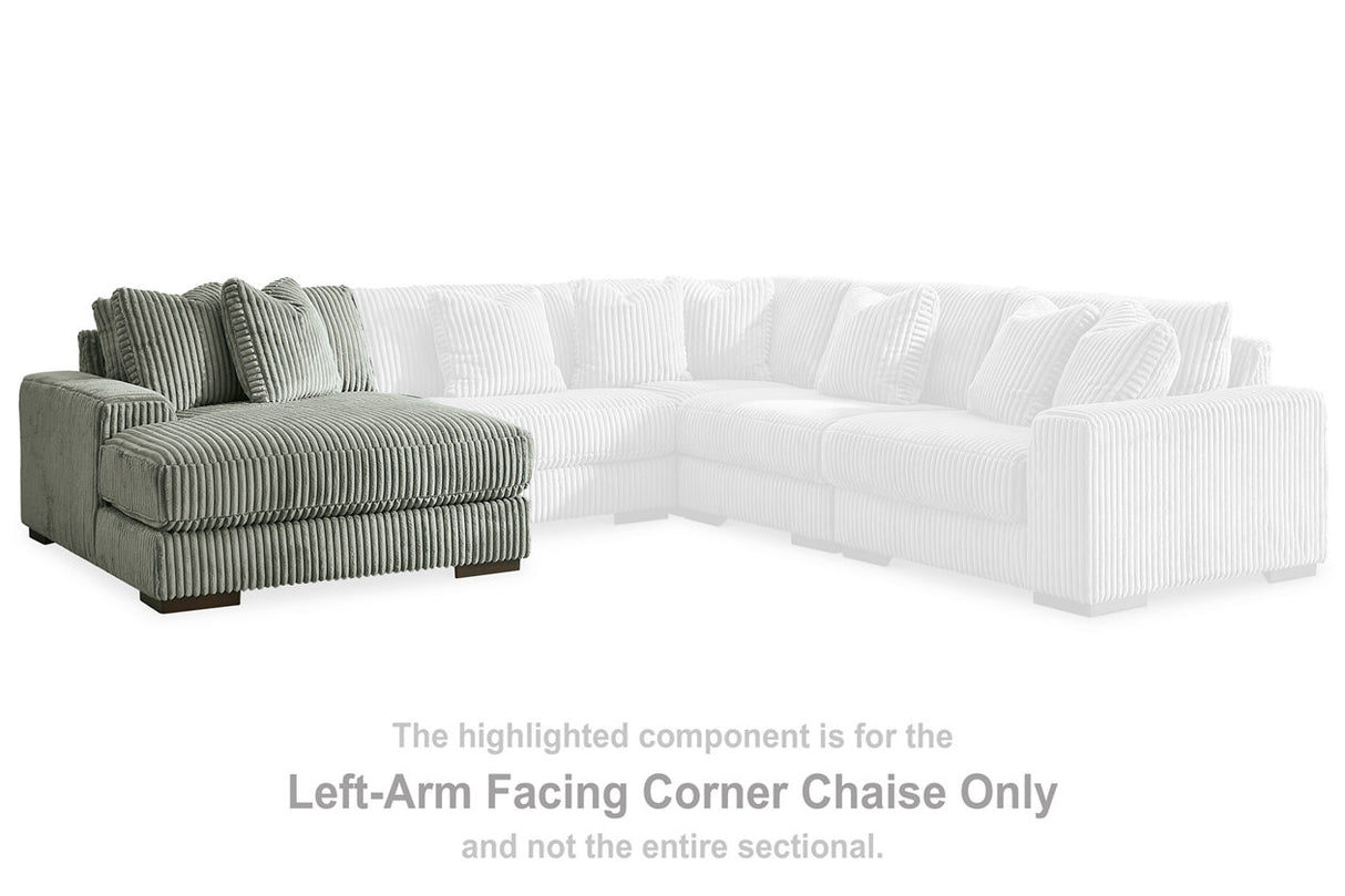 Lindyn Fog Left-Arm Facing Corner Chaise from Ashley - Luna Furniture
