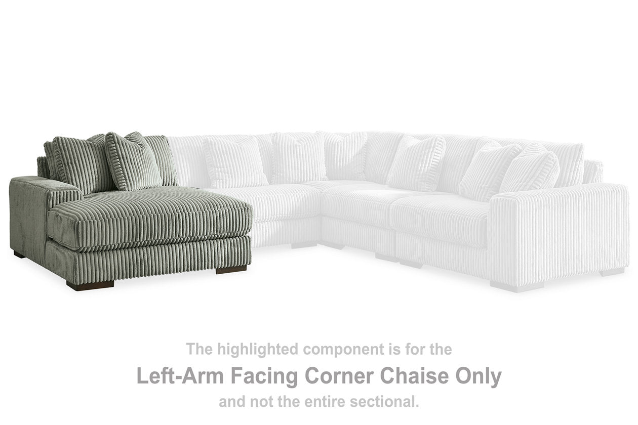 Lindyn Fog Left-Arm Facing Corner Chaise from Ashley - Luna Furniture
