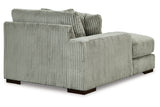 Lindyn Fog Left-Arm Facing Corner Chaise from Ashley - Luna Furniture