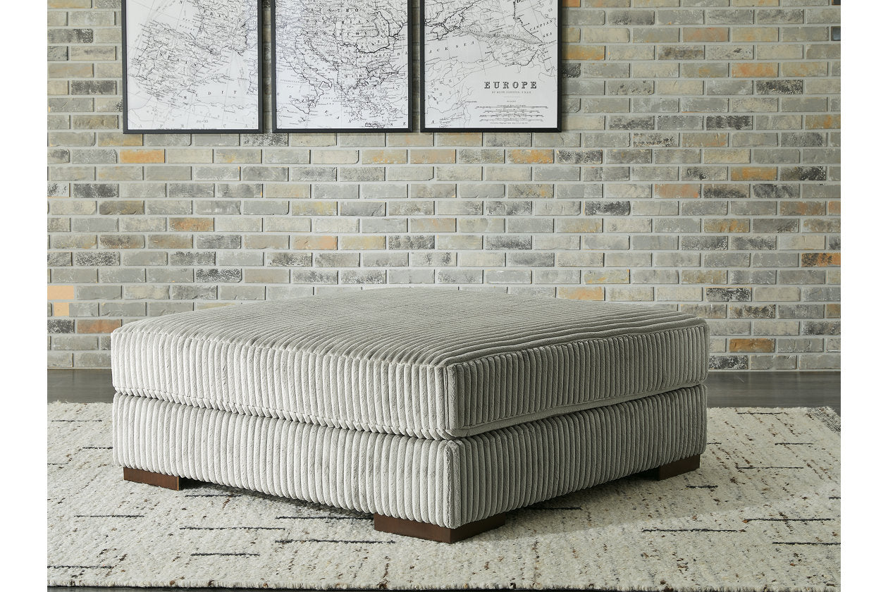 Lindyn Fog Oversized Accent Ottoman from Ashley - Luna Furniture