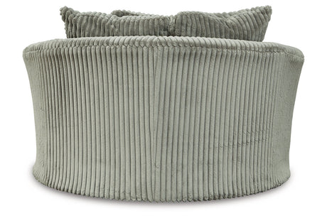 Lindyn Fog Oversized Swivel Accent Chair from Ashley - Luna Furniture