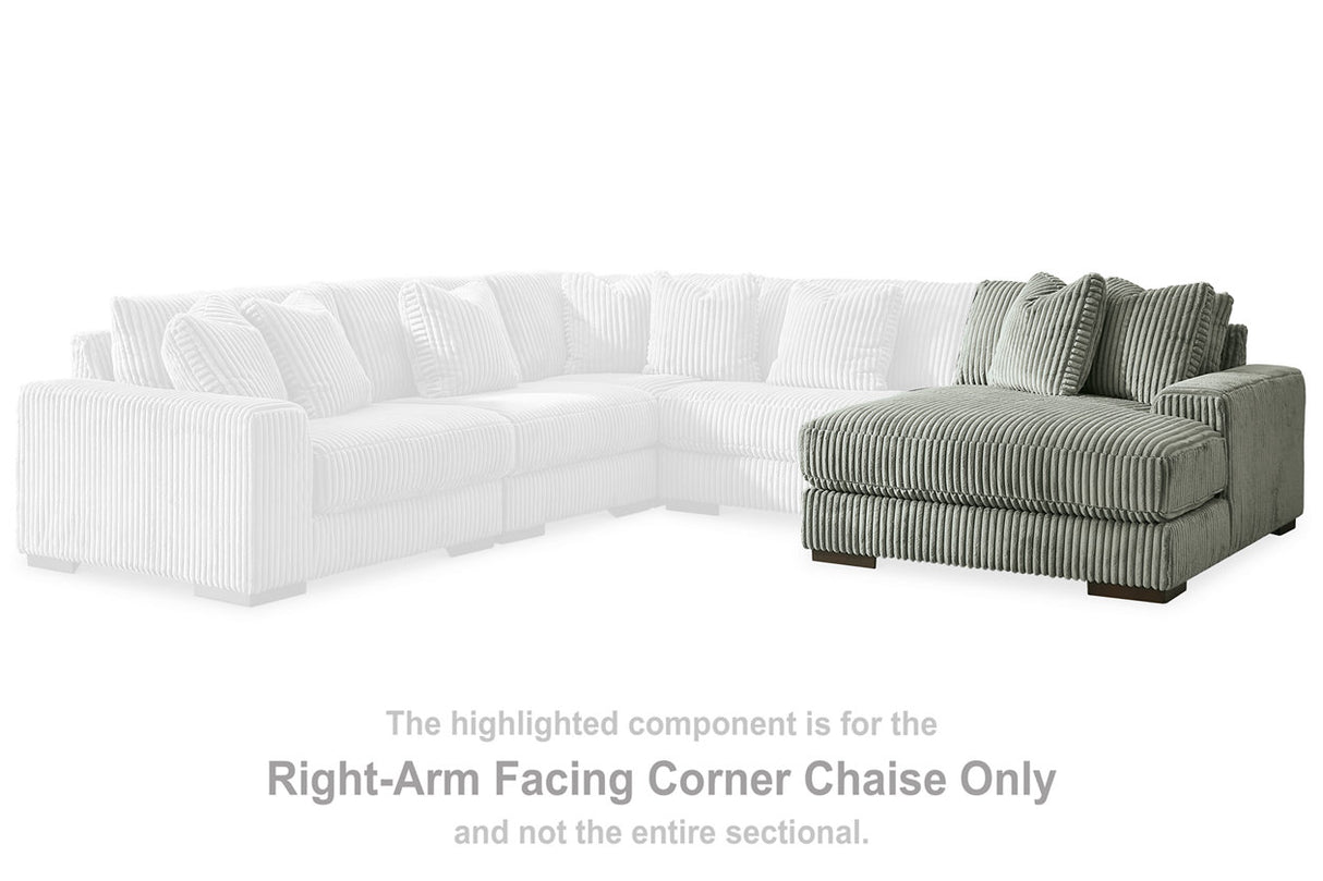Lindyn Fog Right-Arm Facing Corner Chaise from Ashley - Luna Furniture