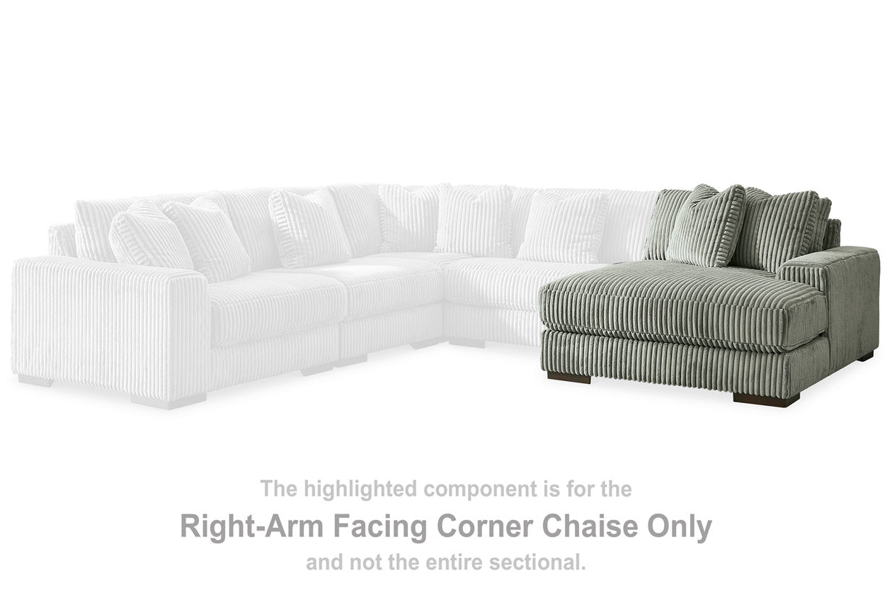 Lindyn Fog Right-Arm Facing Corner Chaise from Ashley - Luna Furniture