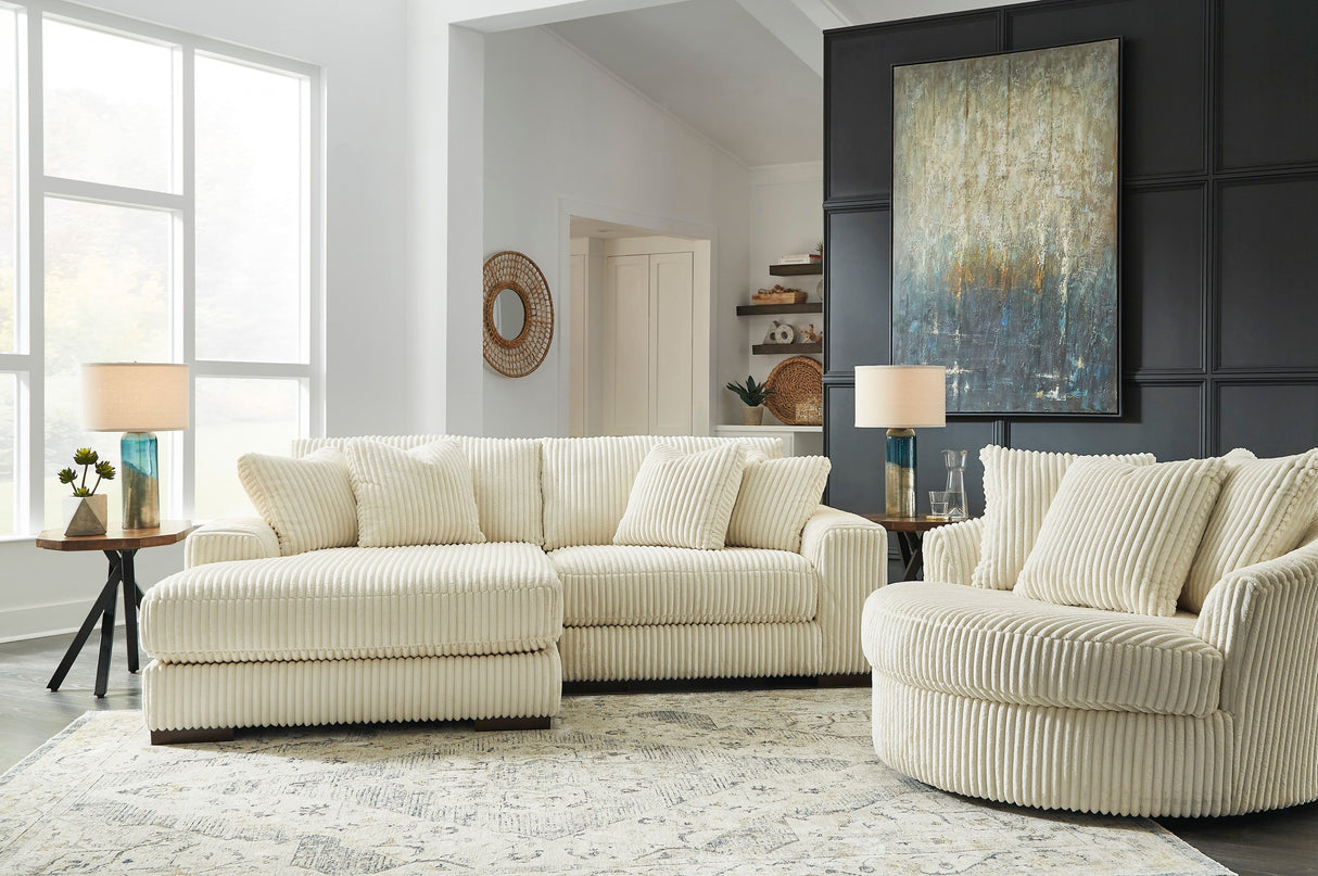 Lindyn Ivory 2-Piece LAF Chaise Sectional from Ashley - Luna Furniture