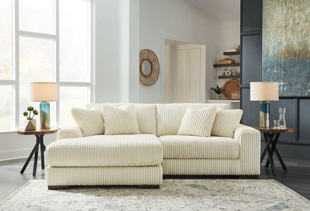 Lindyn Ivory 2-Piece LAF Chaise Sectional from Ashley - Luna Furniture