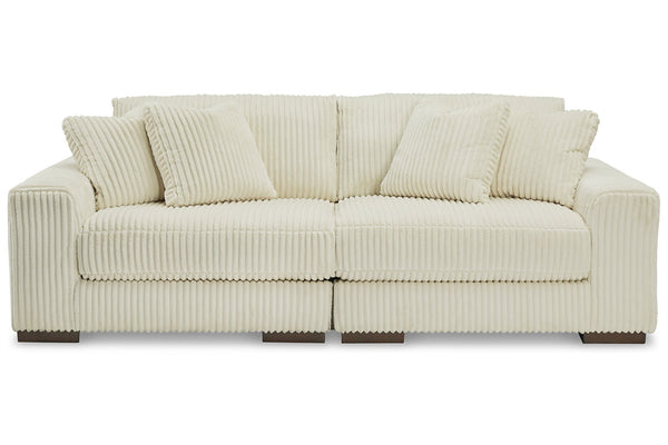 Lindyn Ivory 2-Piece Sectional Loveseat