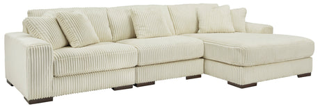 Lindyn Ivory 3-Piece RAF Chaise Sectional from Ashley - Luna Furniture