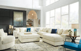 Lindyn Ivory 6-Piece RAF Chaise Sectional from Ashley - Luna Furniture