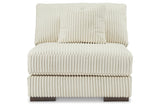 Lindyn Ivory Armless Chair from Ashley - Luna Furniture