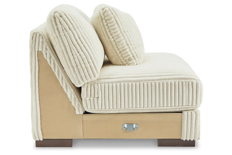 Lindyn Ivory Armless Chair from Ashley - Luna Furniture