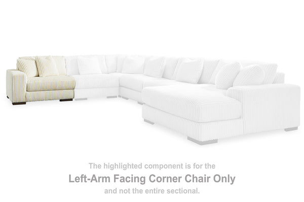Lindyn Ivory Left-Arm Facing Corner Chair