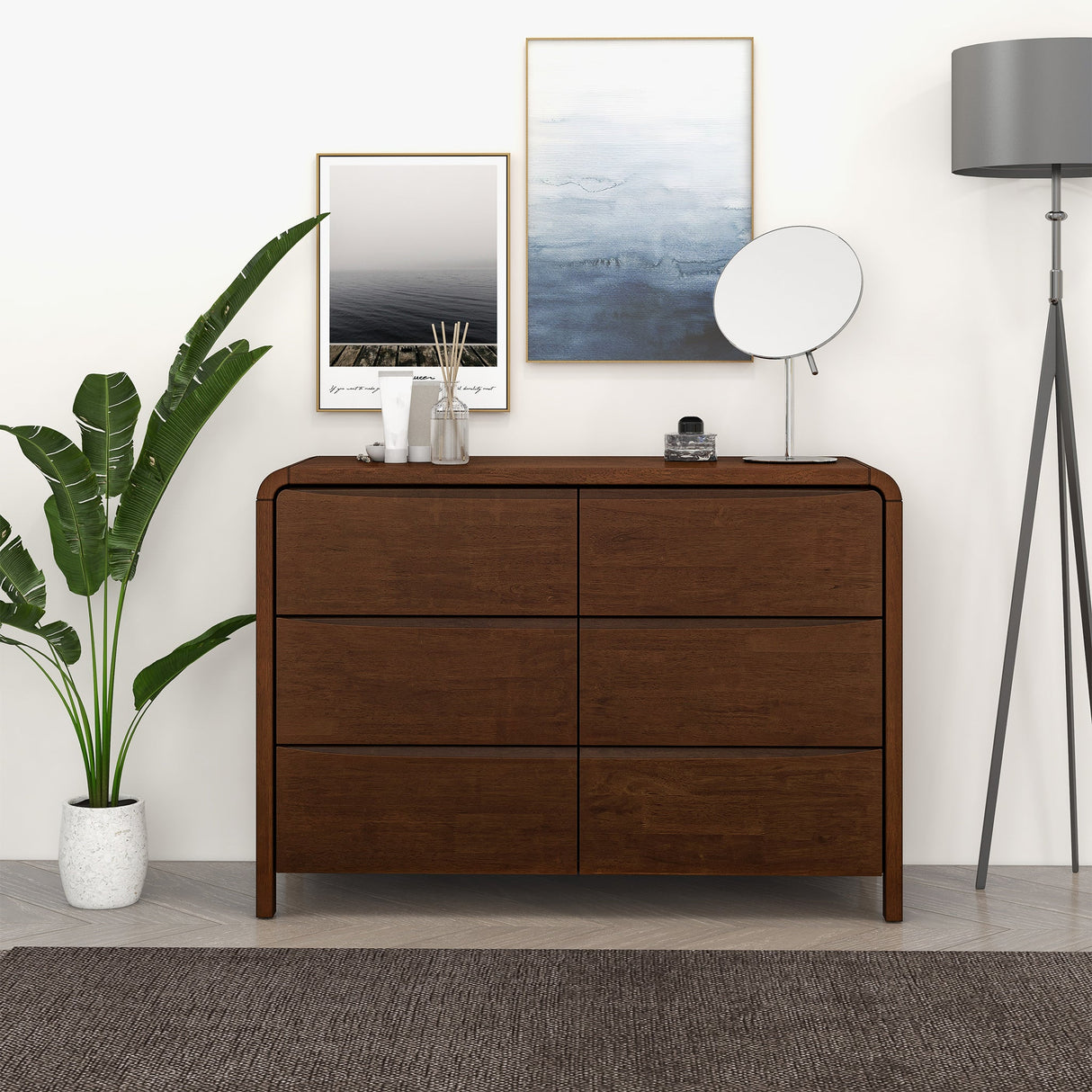 Lionel Mid Century Modern Solid Wood 6-Drawer Dresser from Midinmod - Luna Furniture