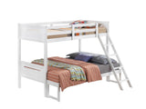 Littleton White Twin/Full Bunk Bed from Coaster - Luna Furniture