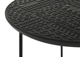 Loannis Matte Black 2-Piece Round Nesting Table from Coaster - Luna Furniture