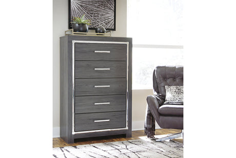 Lodanna Gray Chest of Drawers from Ashley - Luna Furniture
