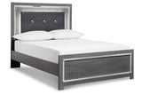 Lodanna Gray Full LED Upholstered Panel Bed from Ashley Furniture - Luna Furniture