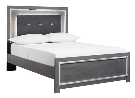 Lodanna Gray LED Upholstered Youth Panel Bedroom Set from Ashley - Luna Furniture