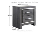 Lodanna Gray Nightstand from Ashley Furniture - Luna Furniture