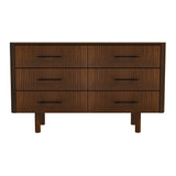 Logan Mid Century Modern Walnut Dresser with 6 Drawers from Midinmod - Luna Furniture
