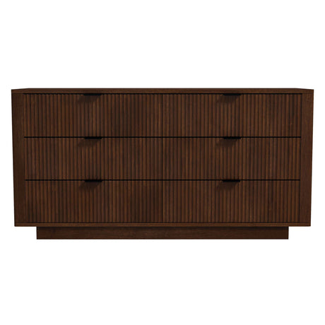Lola Mid Century Modern Walnut Dresser with 6 Drawers from Midinmod - Luna Furniture