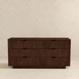 Lola Mid Century Modern Walnut Dresser with 6 Drawers from Midinmod - Luna Furniture