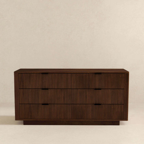 Lola Mid Century Modern Walnut Dresser with 6 Drawers from Midinmod - Luna Furniture