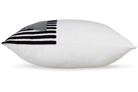 Longsum Black/White/Honey Pillow from Ashley - Luna Furniture