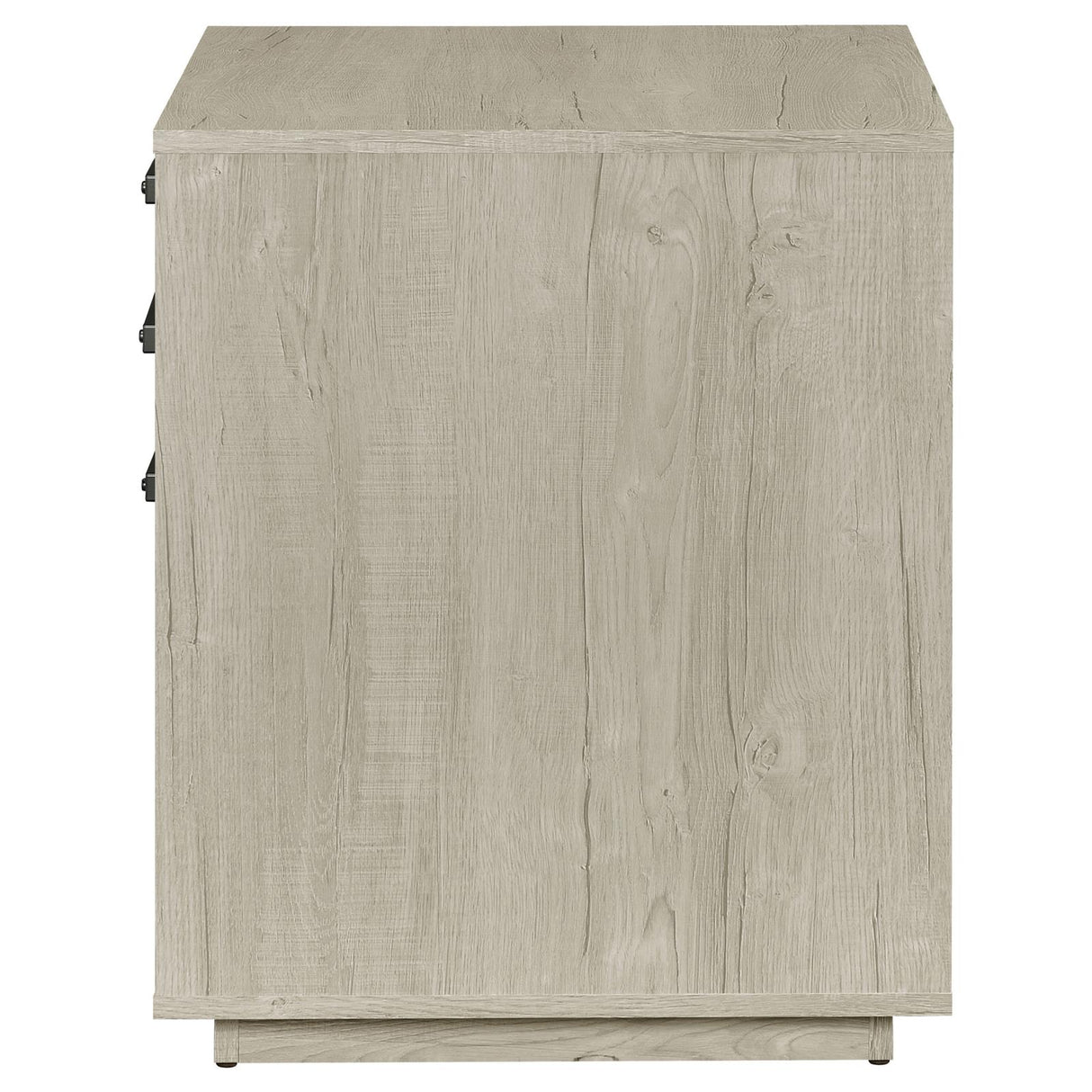 Loomis Whitewashed Gray 3-Drawer Square File Cabinet from Coaster - Luna Furniture