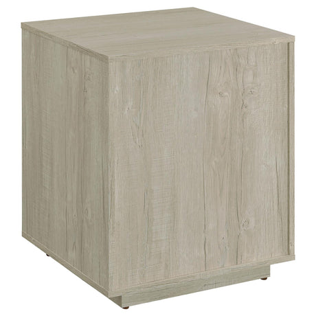 Loomis Whitewashed Gray 3-Drawer Square File Cabinet from Coaster - Luna Furniture